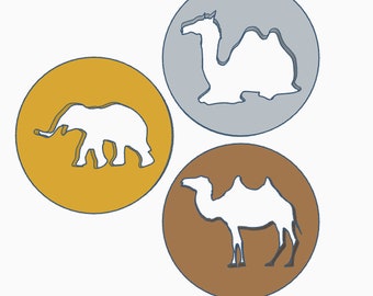 Zoo Critters Extruder Die - Set of 3