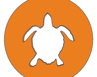 Sea Turtle Extruder Disc - 2" or 57mm