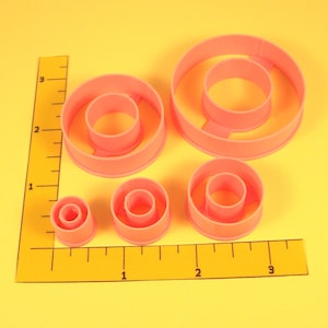 Donut Cookie/Fondant/Clay Cutters - 5 Sizes Available