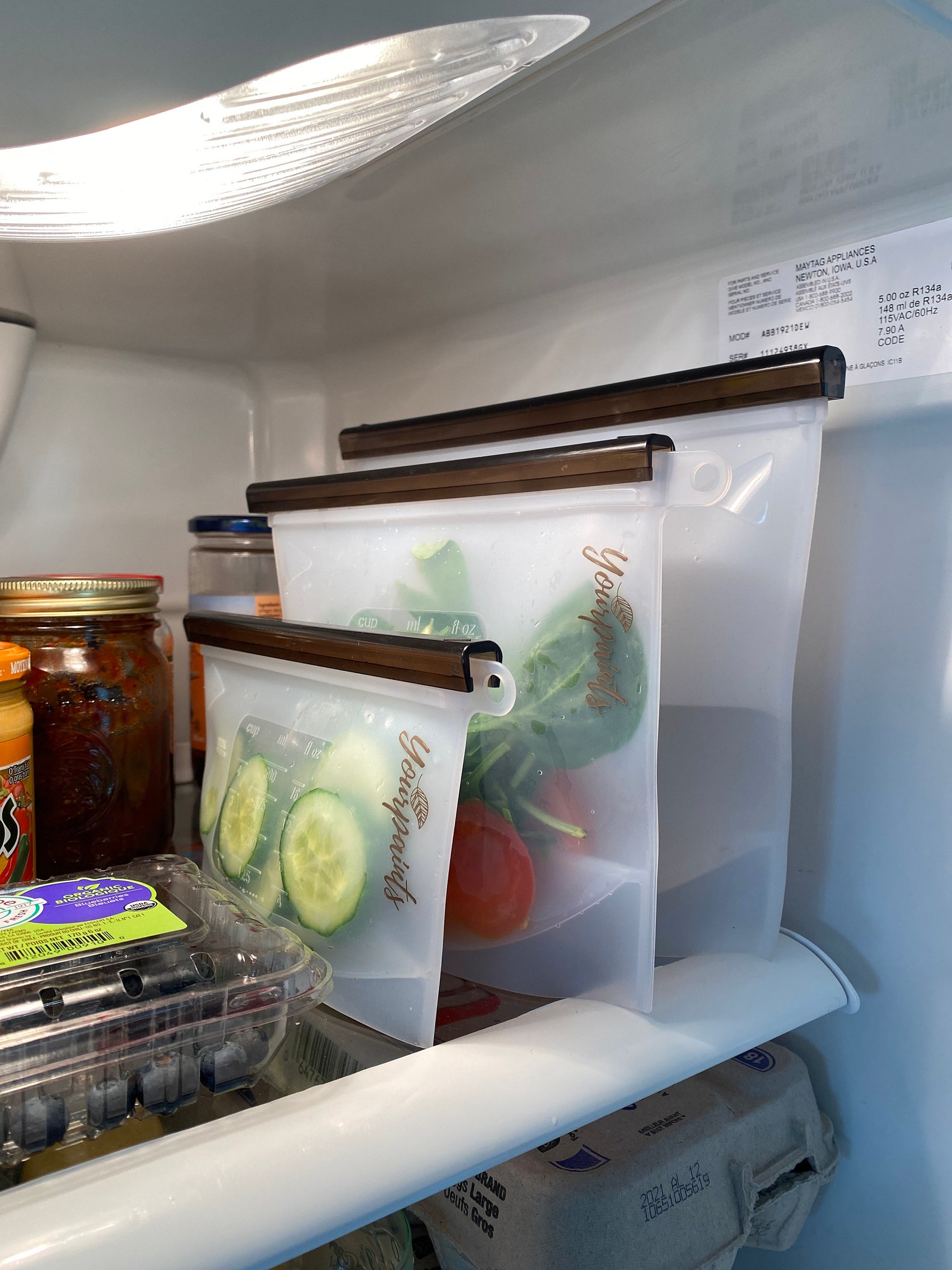 Reusable silicone ziplock bag ecofriendly zero waste food Etsy