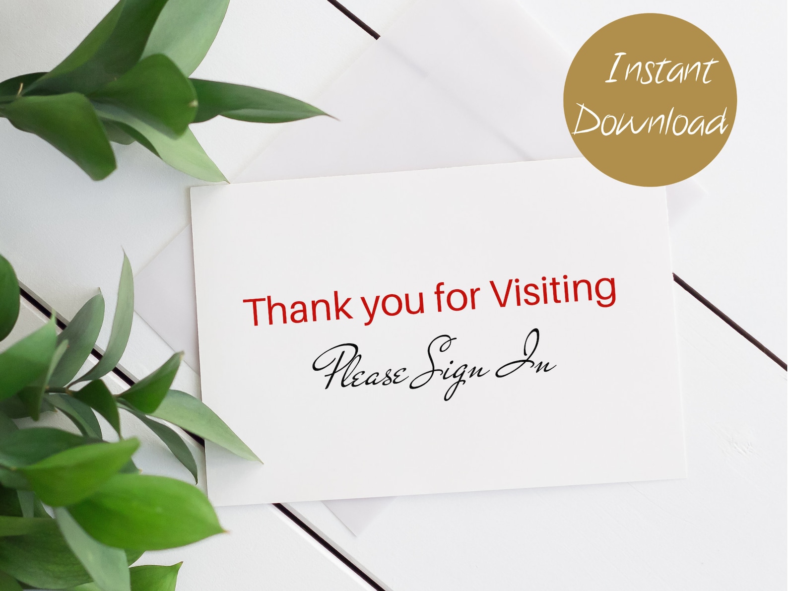 Thank You Card for Visitors Open House Printable Solutions Etsy