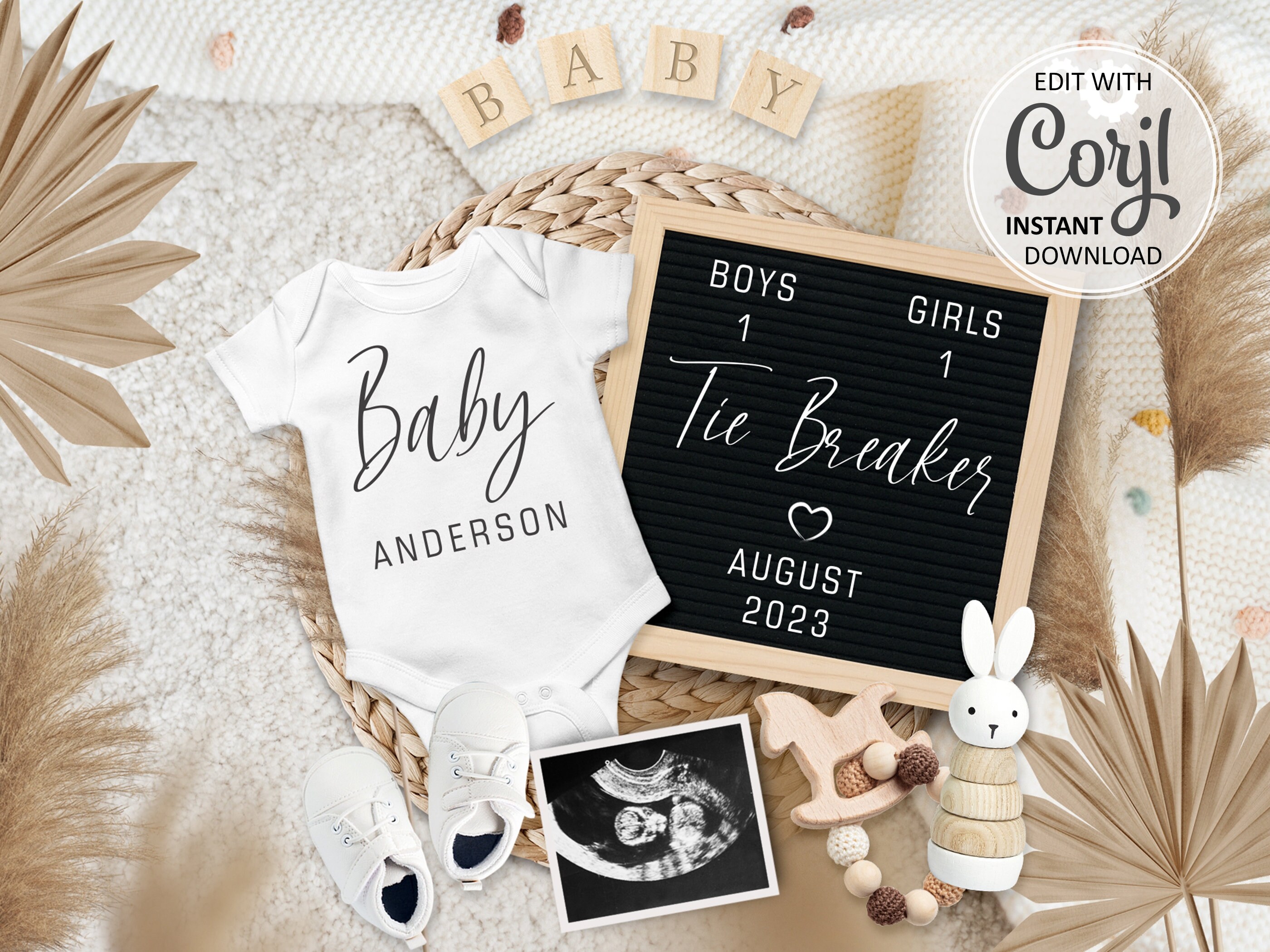 Tie Breaker Coming Soon SVG | Baby Announcement SVG 