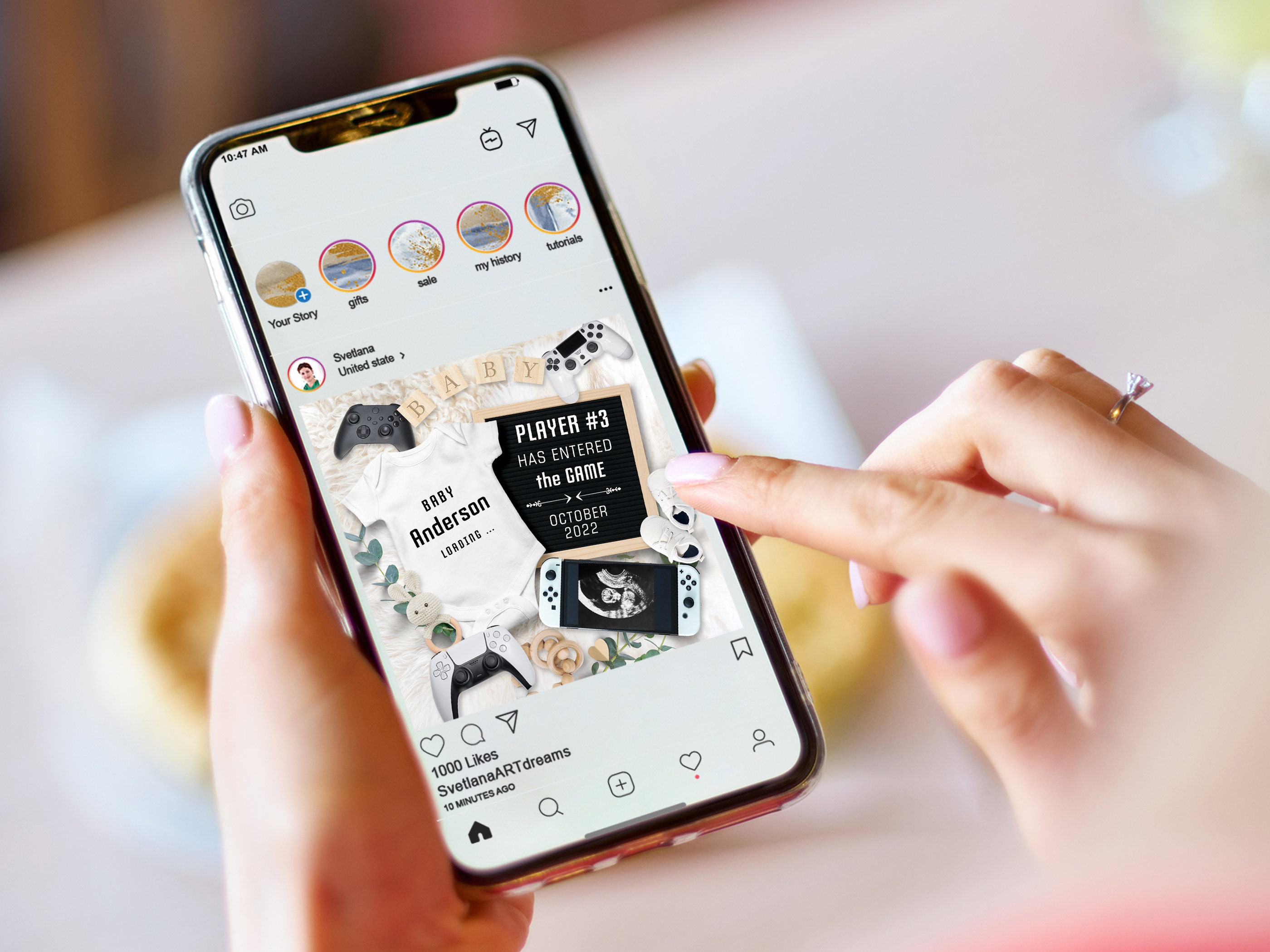 Gamer Baby Announcement Digital Editable Card Video Game Etsy