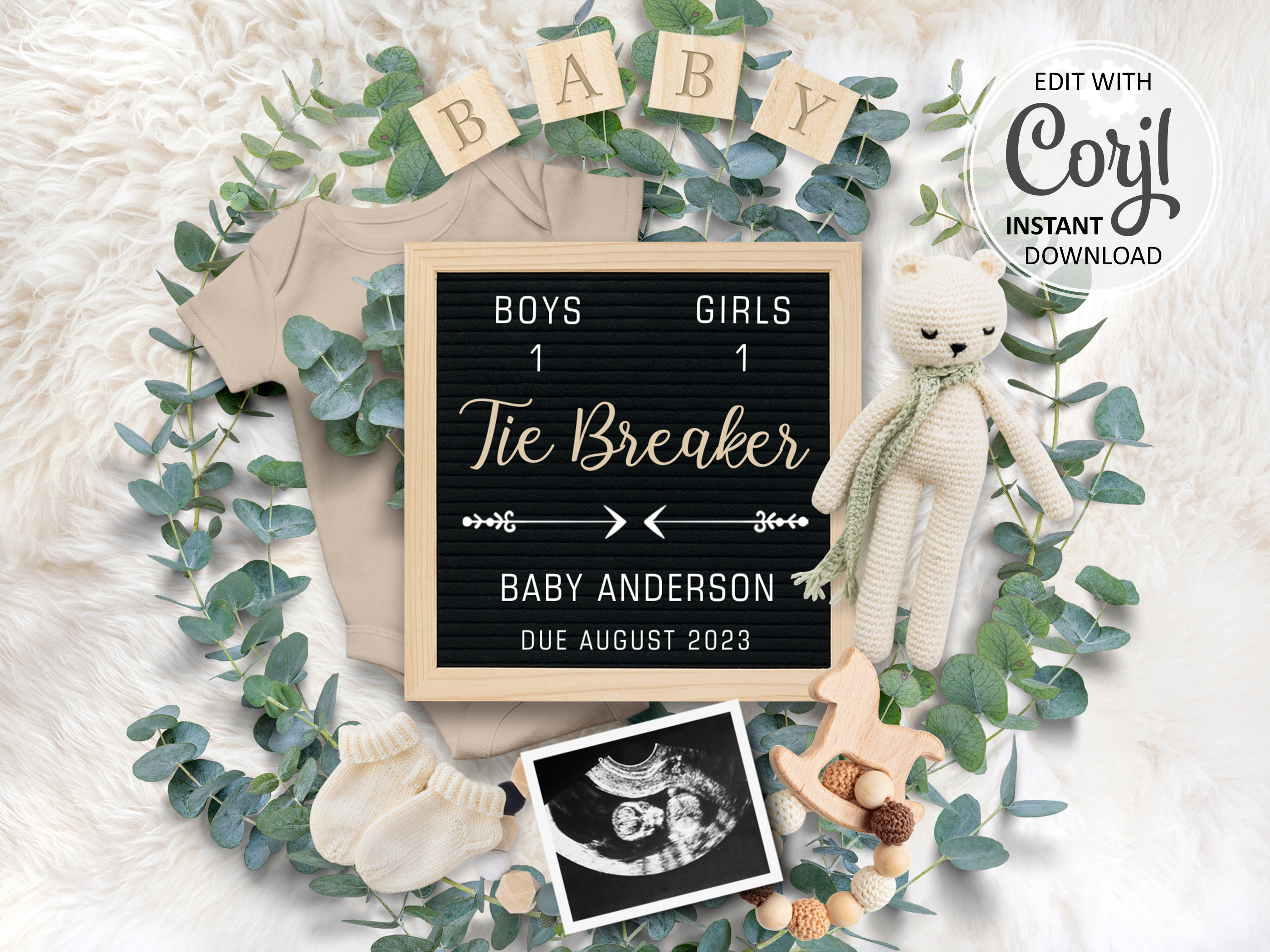 Tie Breaker Coming Soon SVG | Baby Announcement SVG 