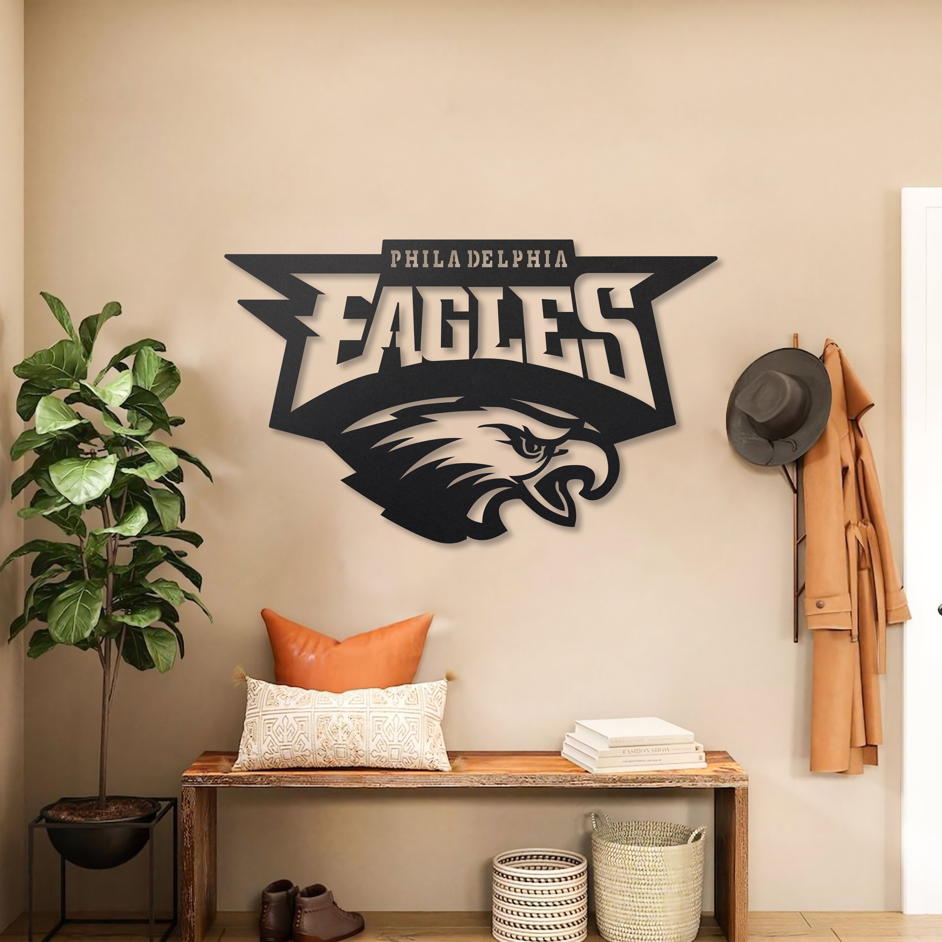 Philadelphia Eagles Metal Wall Art, Philadelphia Eagles Wall Sign, Wall
