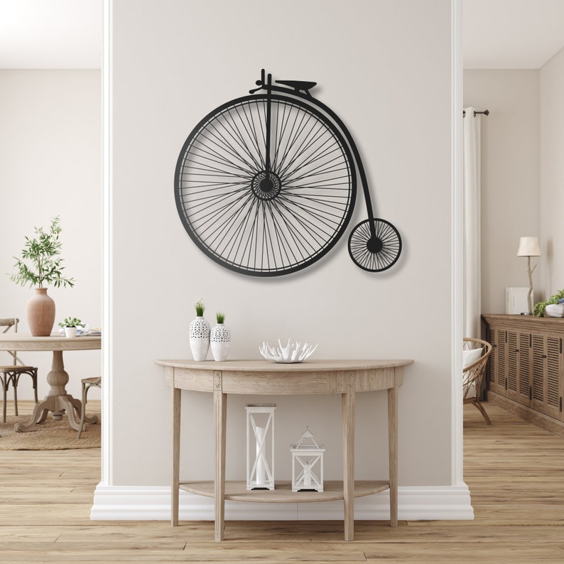Bicycle Metal Wall Art Bicycle Wall Sign Outdoor Metal Wall Etsy