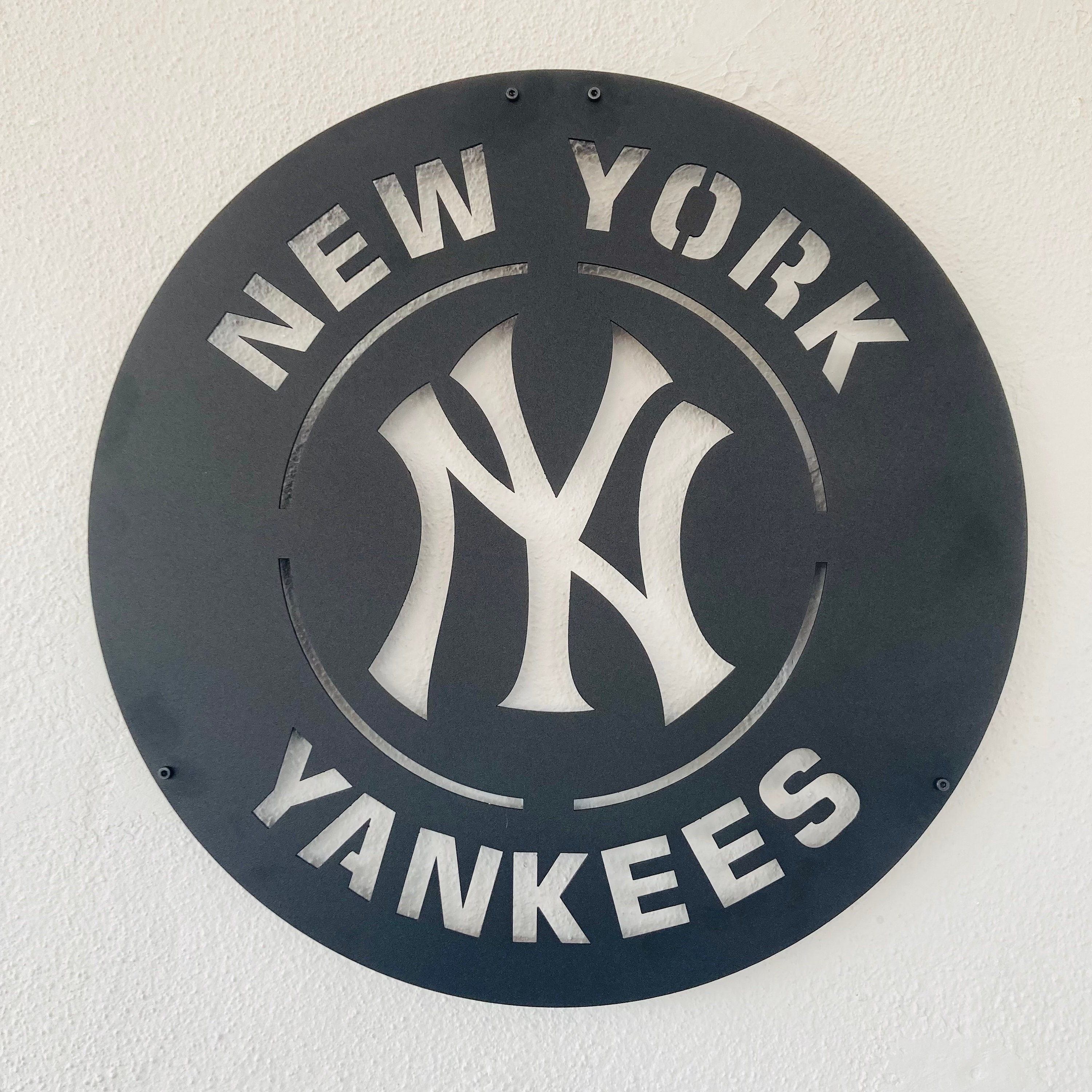 New York Yankees Metal Wall Art, Unique New York Yankees Wall Decor, Wall Decor Gifts, MLB Metal