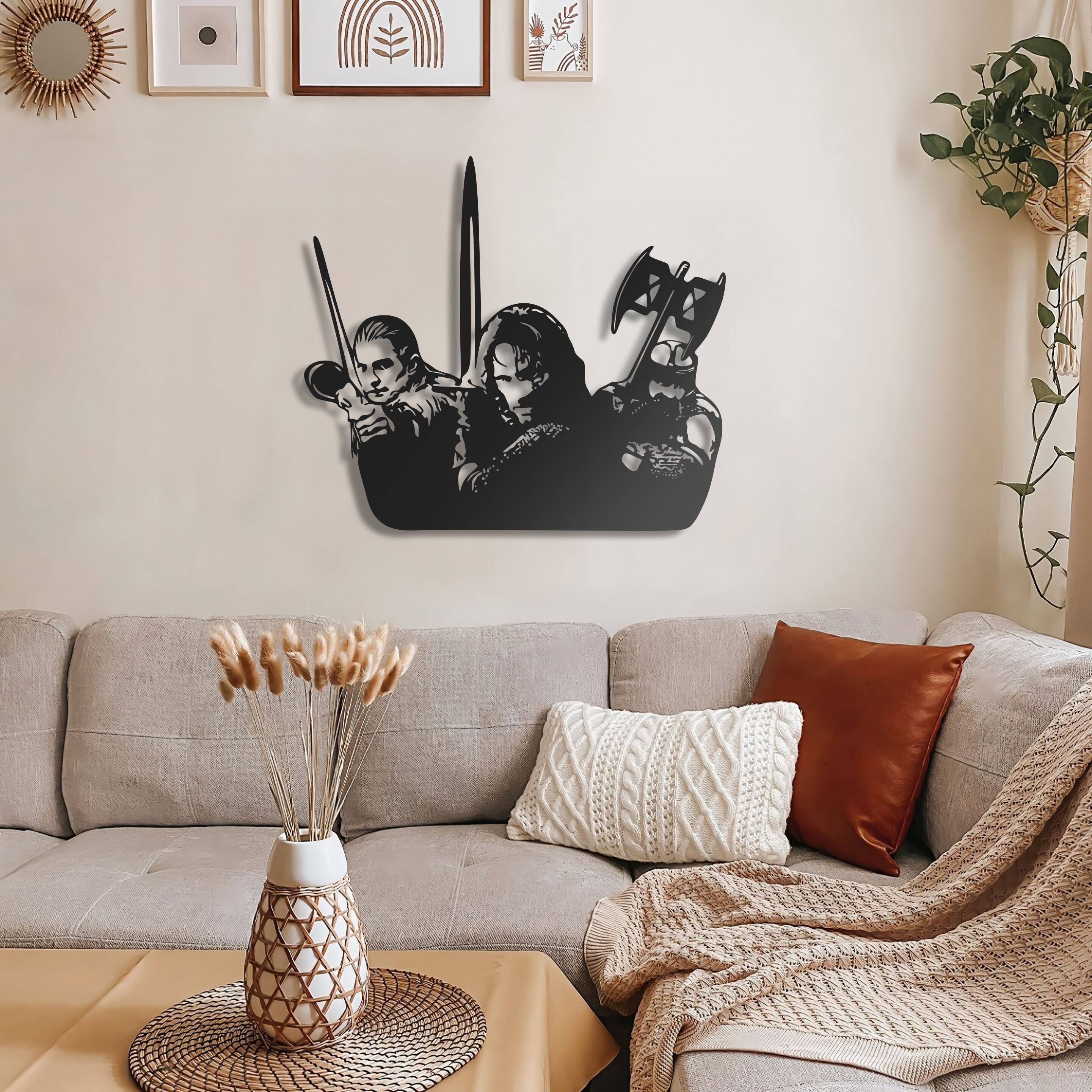 Lord of the Rings Metal Wall Art Unique Lotr Wall Decor for Etsy