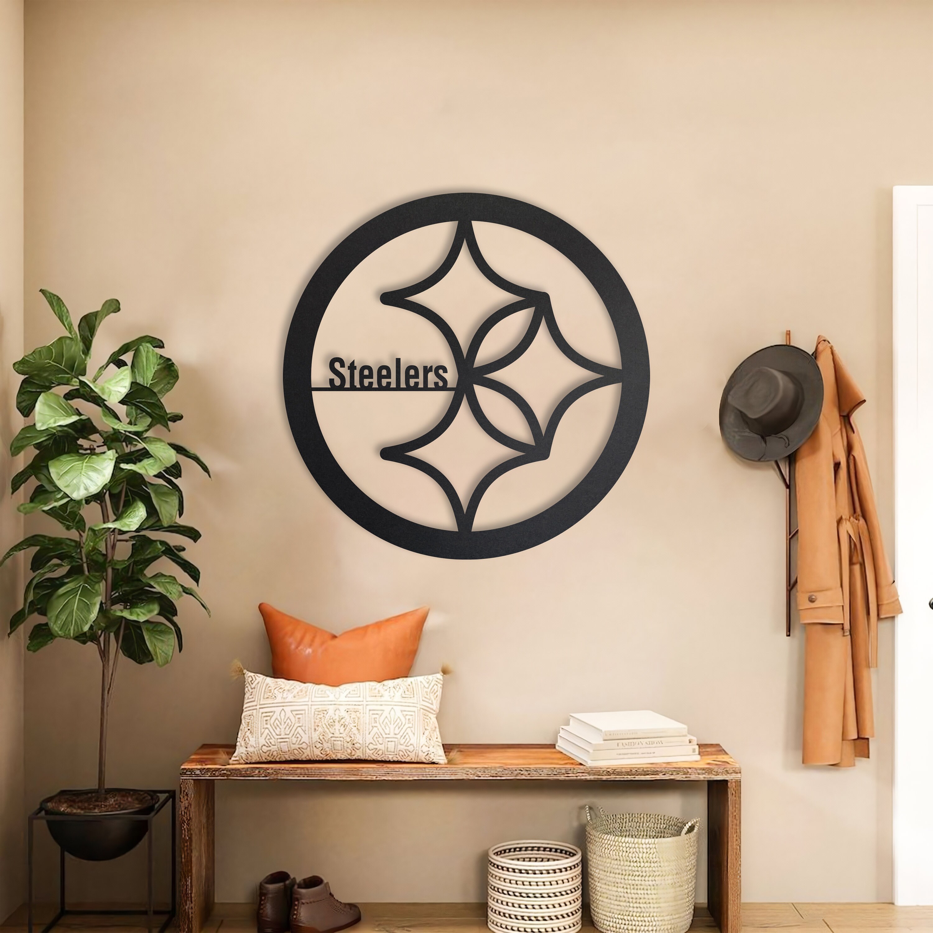 Pittsburgh Steelers Metal Wall Art, Unique Pittsburgh Steelers Wall