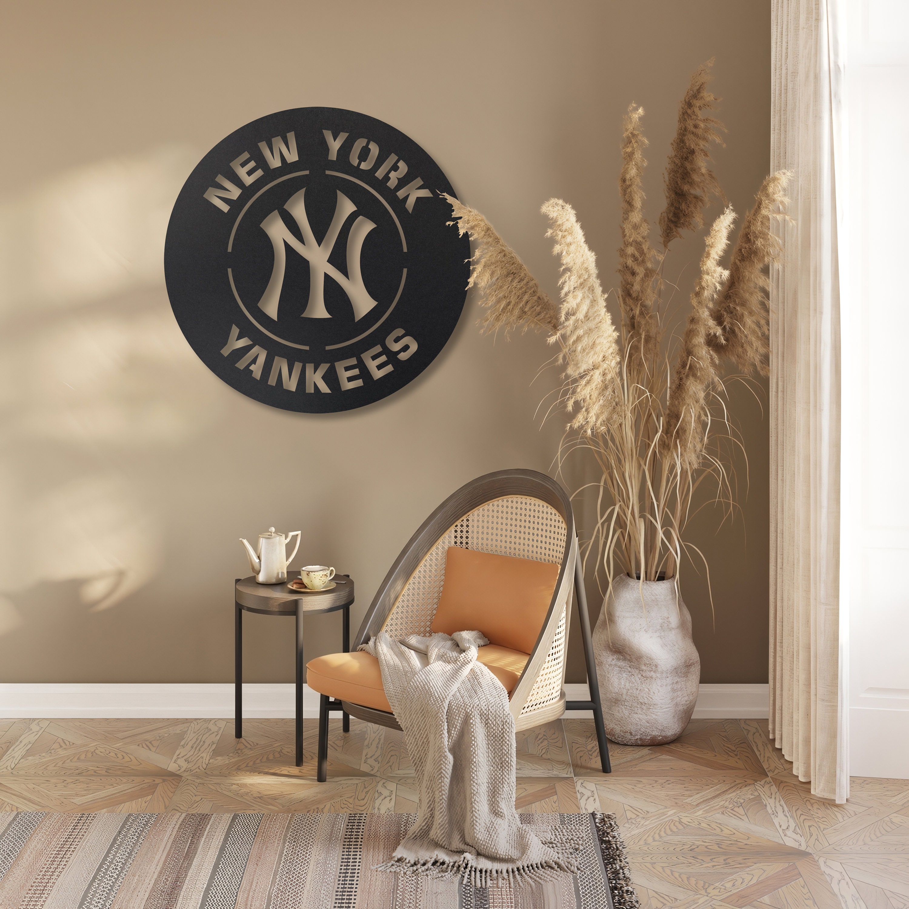 New York Yankees Metal Wall Art, Unique New York Yankees Wall Decor, Wall Decor Gifts, MLB Metal