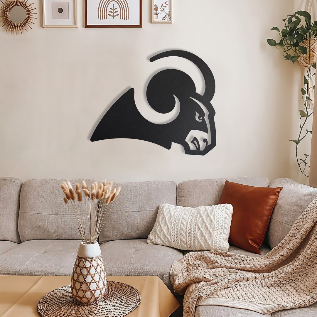 Los Angeles Rams Metal Wall Art, Los Angeles Rams Wall Sign, Los
