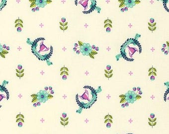 RARE - Tula Pink  - Slow & Steady - Winner's Circle - Blue Raspberry - PWTP089.BLUER - FreeSpirit Fabrics - By the Half Yard