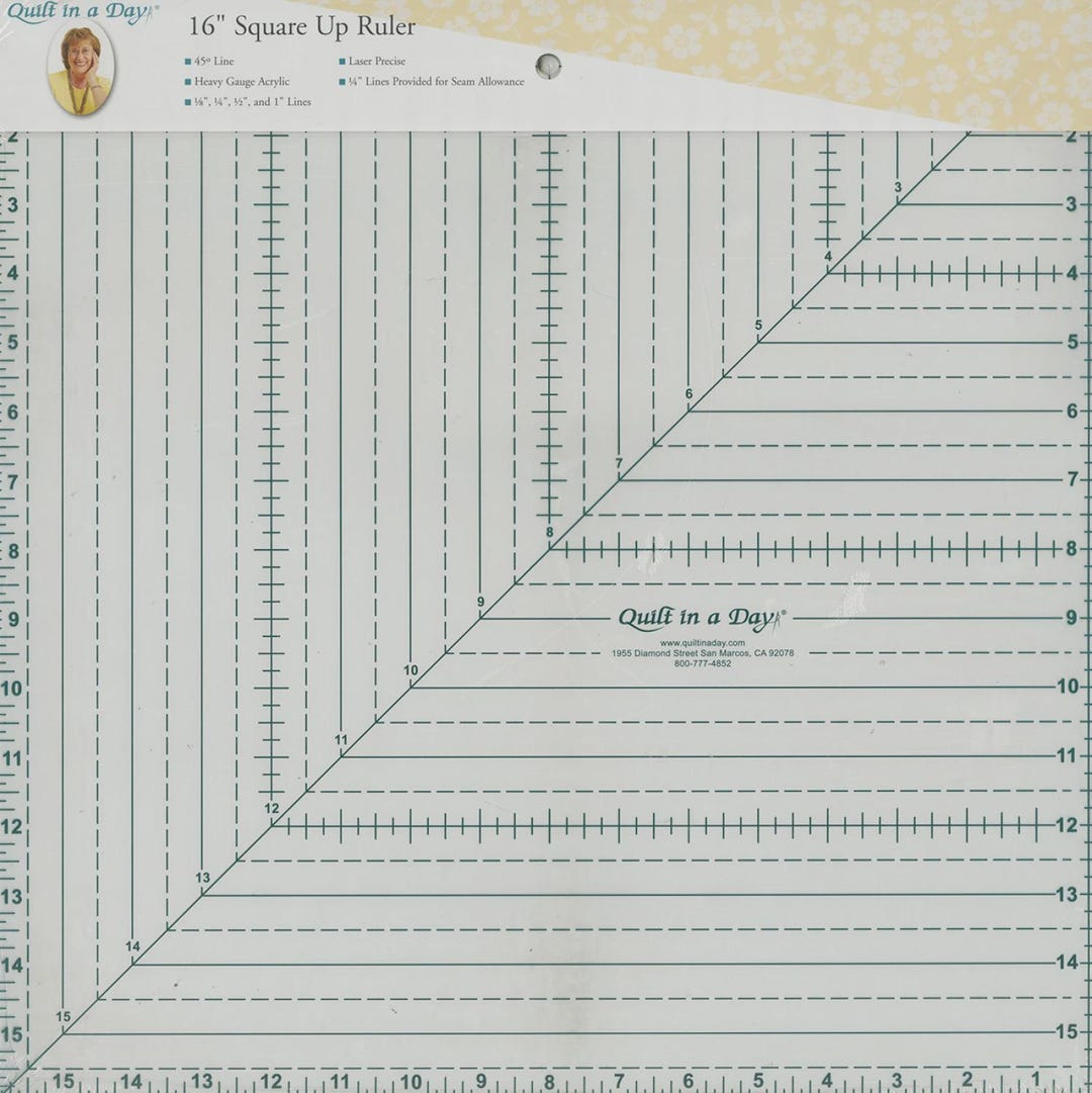 Quilt in A Day 16in Square Ruler - Etsy
