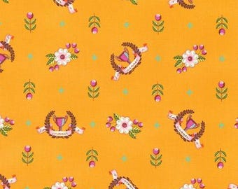 RARE - Tula Pink  - Slow & Steady - Winner's Circle - Orange Crush - PWTP089.ORANG - FreeSpirit Fabrics - By the Half Yard