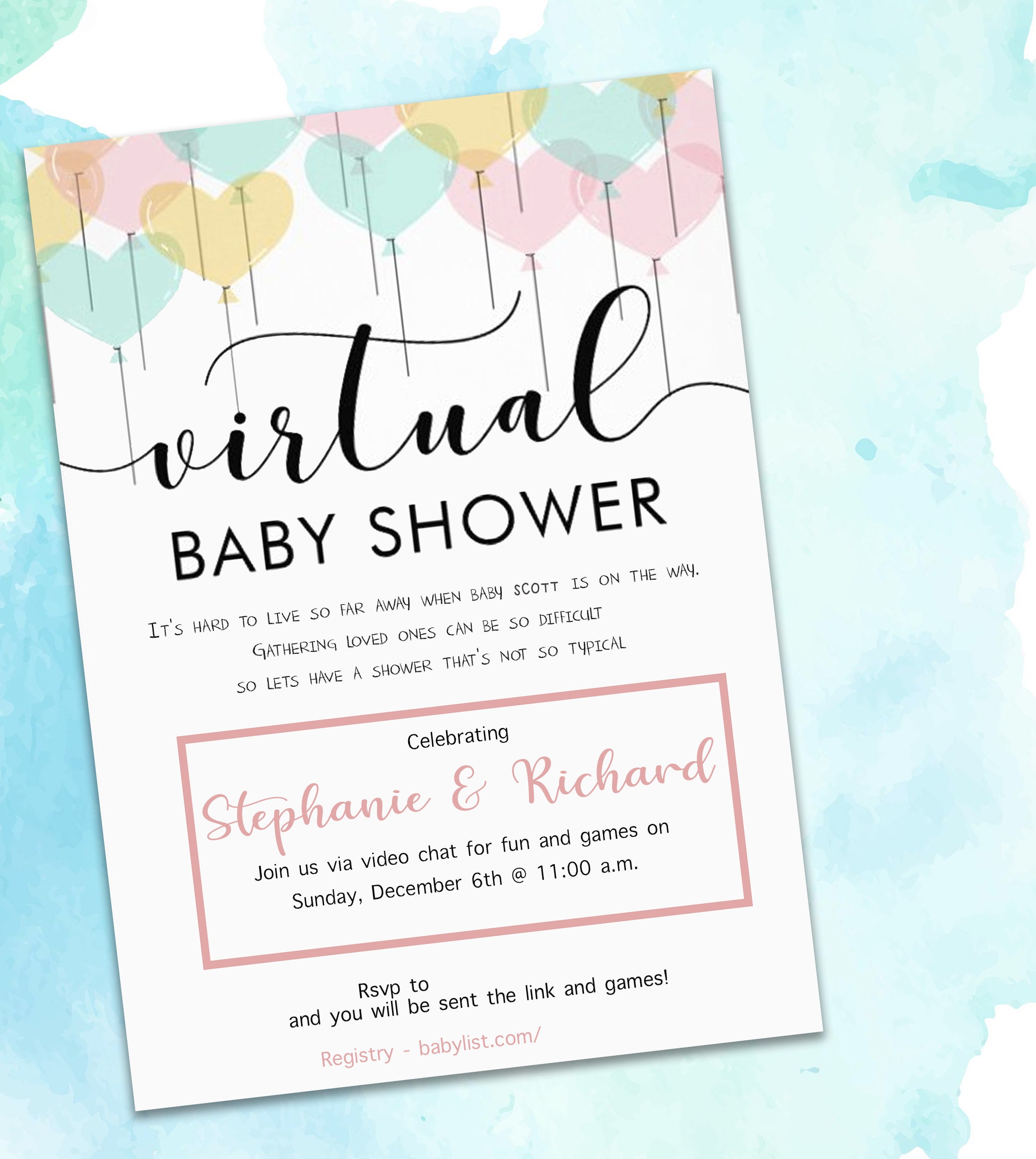 baby showers invitations