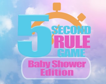 Virtual Baby Shower Juego / Diversión 5 Segundo Juego de Fiesta para Baby Showers / Built in Timer