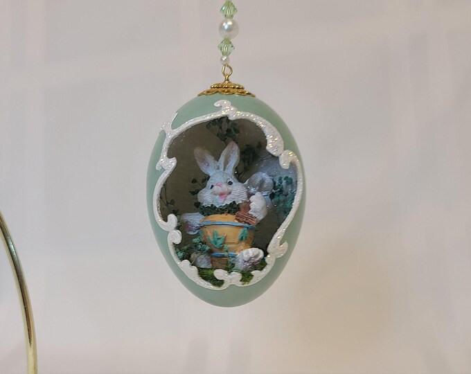 Featured listing image: Easter Bunny Scrolls Ornaments
