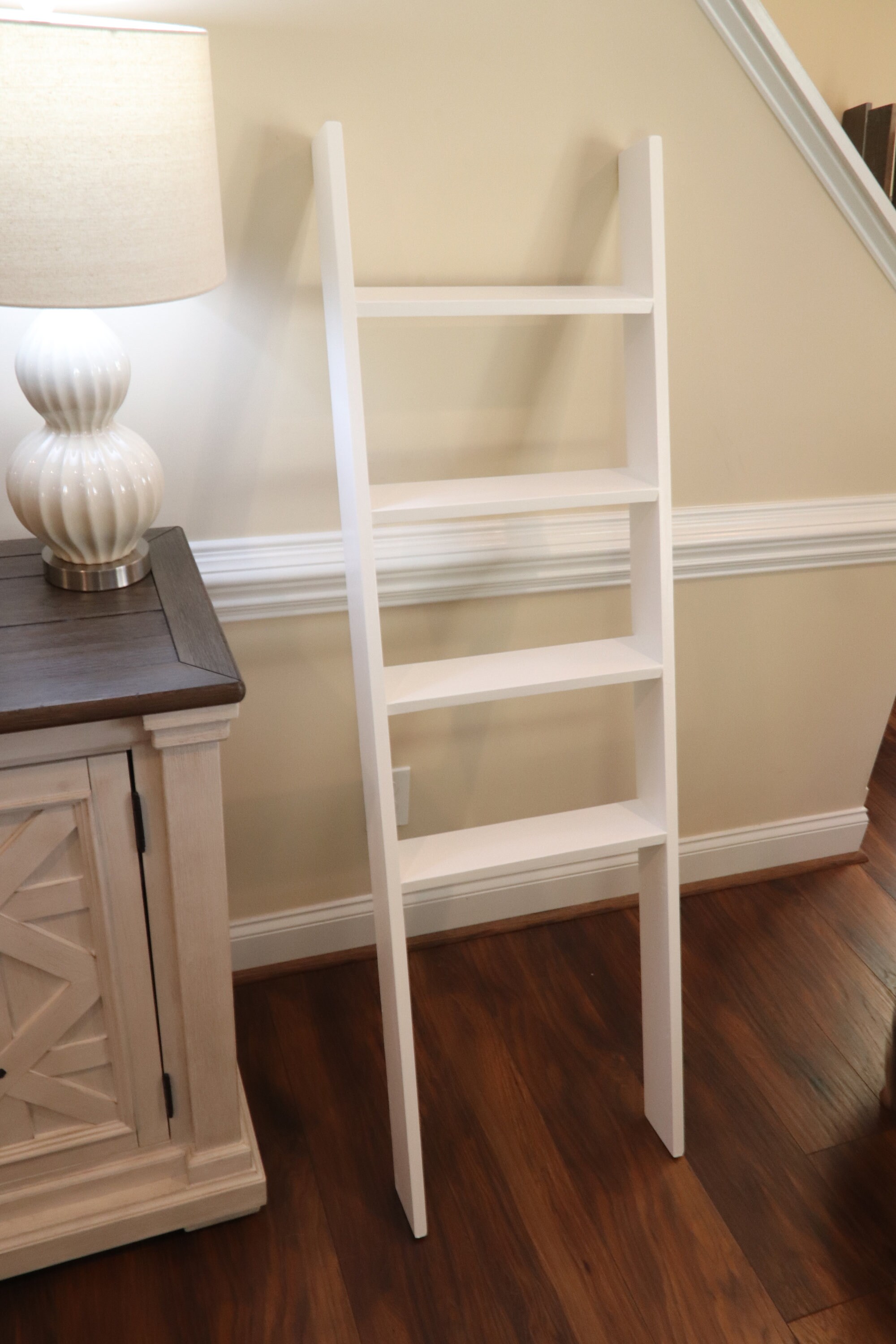 White Blanket Ladder / Blanket Ladder / White Blanket Rack / Etsy