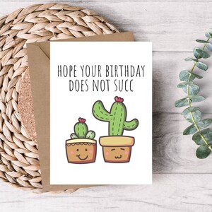 Cartão de aniversário para impressão - Cartão de aniversário de planta - Cartão de feliz aniversário - Cartão de aniversário - Cartão para impressão - Cartão de planta - Download digital