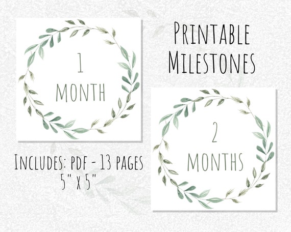 Printable Baby Milestones Printable Milestones Printable - Etsy