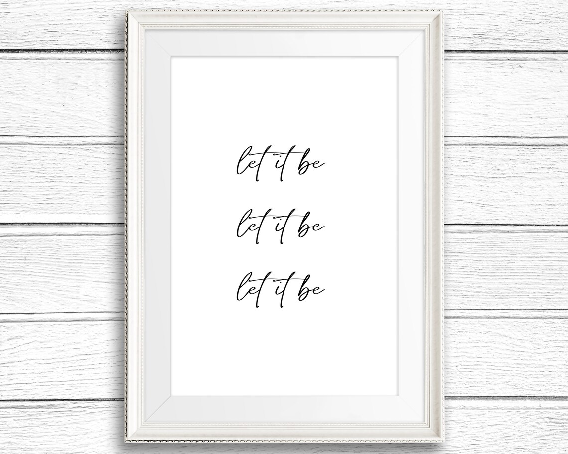 Printable Christmas Wall Art Let It Be Christmas Print - Etsy