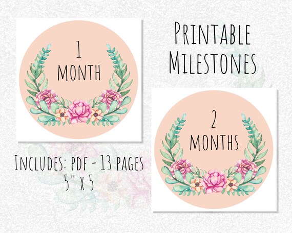 Printable Baby Milestones Printable Milestones Printable - Etsy