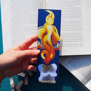 Illustrated bookmark The Flame