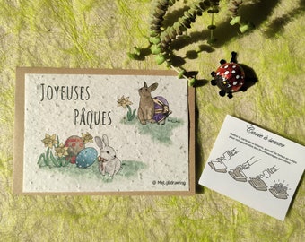 Carte à planter Joyeuses Pâques