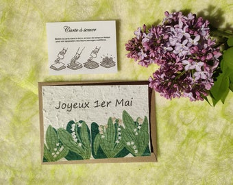 Carte à planter 1er Mai - Muguet