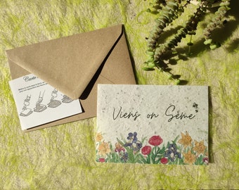 Carte à planter Viens on Sème