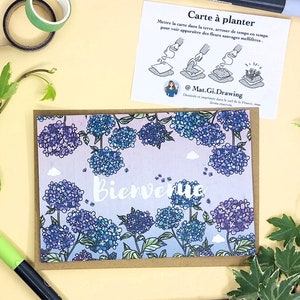 Card to plant Welcome Hydrangea