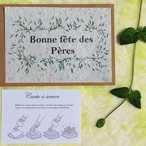 Carte à planter Bonne fête des pères