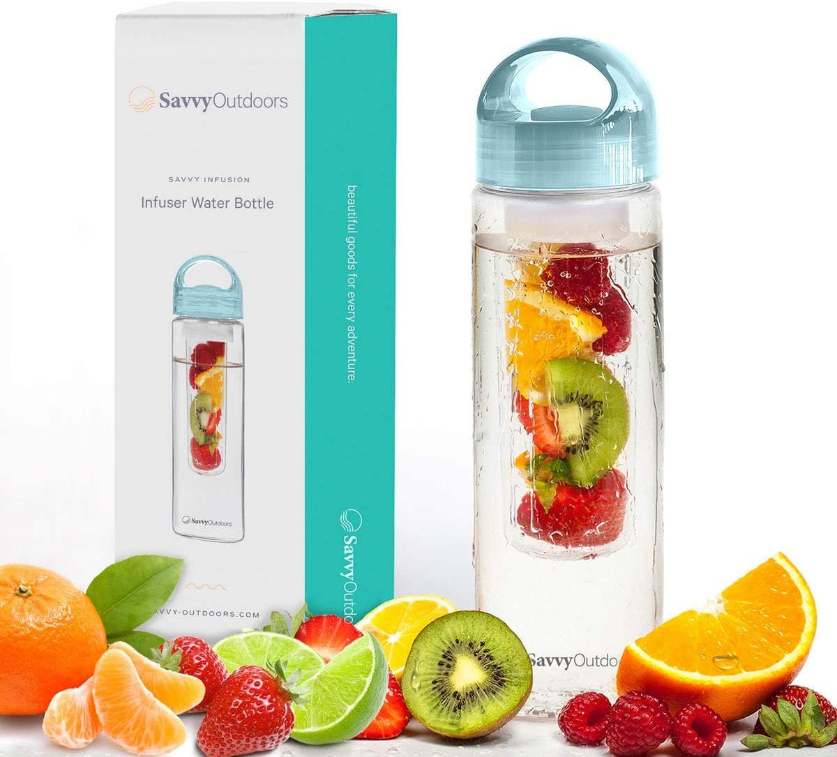 Savvy Infusion Water Bottles Fruit Infuser with Unique Leak Etsy