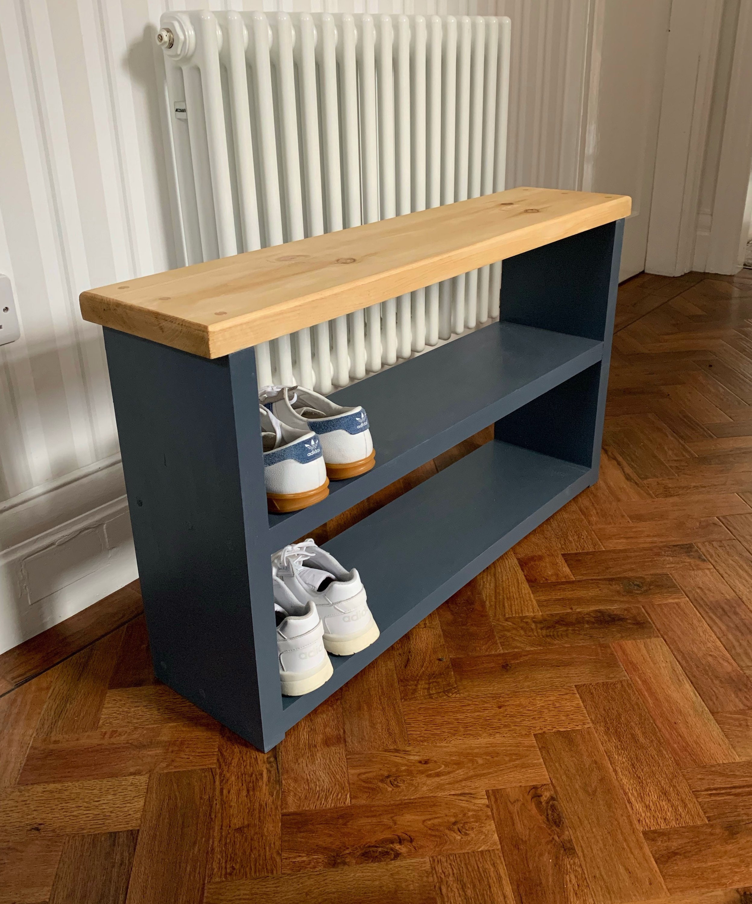 Rustic Shoe Rack Handmade Rustic Bench Farmhouse Shoe Etsy UK