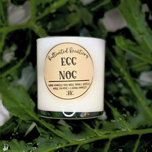 Egg Nog Scented Soy Wax Candle | Handmade Soy Wax Candle | Wooden Wick | Natural Soy Wax Candle | Scented Candle | Wooden Wick Candle