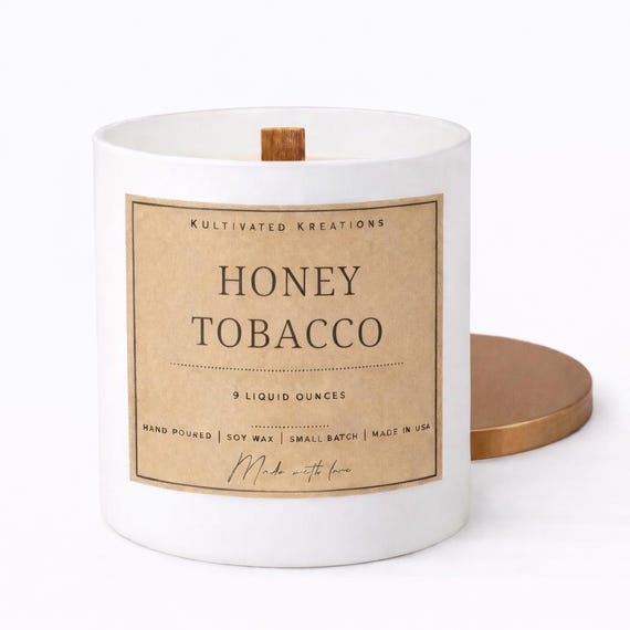 Honey Tobacco Scented Candle