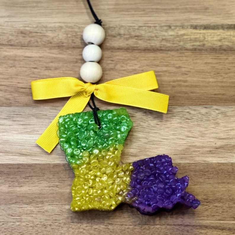 Louisiana Shaped Scented Car Freshies Car Air Freshener Etsy