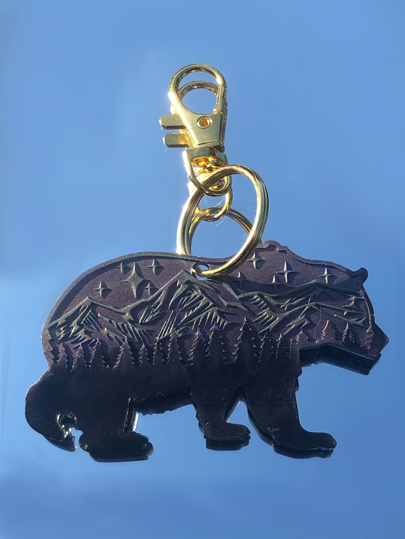 Bear keychains handmade resin keychains customizable Etsy.de