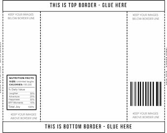 Editable Chip Bag Template, Printable Party Favor (Digital Download). Customizable layout. Canva Template