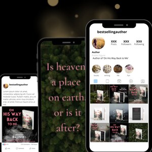 Customised Book Promotion Social Media Pack | PR and Social Media Marketing Package for Authors | Facebook, Instagram, TikTok Marketing