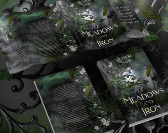 Bestseller Bundle | Pre-Made Cover Design Pack Dust Jacket, Paperback & eBook Cover | Dark High Fantasy Fae Elf Romantasy Green Spring Flora