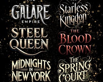 Custom Typography for Book Covers & Author Branding Add On | Personalized Custom Font Design | Custom Book Title Text
