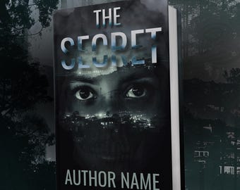 Customisable Book Cover Design | Pre-Made Thriller Physical Book and eBook Cover | Horror Mystery Suspense City Suspense Crime Murder Blue