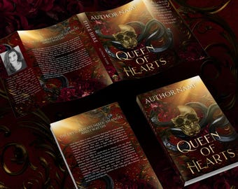 Bestsellerbundel | Kant-en-klare omslagontwerppakket stofomslag, paperback en e-bookomslag | Dark Romance Skull Roses Snake Gold Red Erotica Mafia
