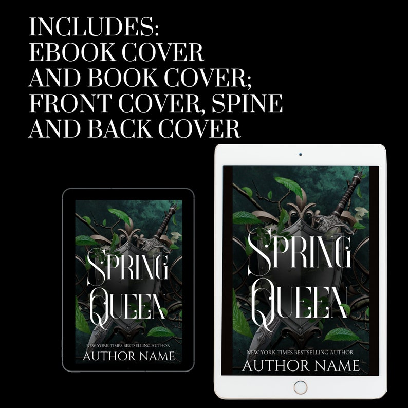 Customisable Book Cover Design | Pre-made Fantasy Court Physical Book ...