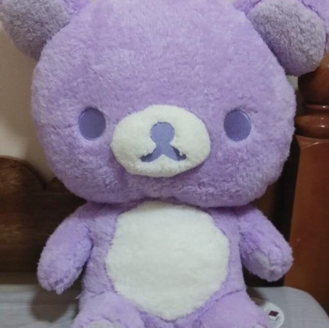 HUGE Rilakkuma Plush Purple 21in/55cm/ Cute Purple Teddy Etsy