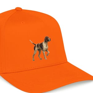 Hunter Orange Bird Dog Hunting Hat, Orange Hunting Cap, German Shorthaired Pointer Gifts, Bird Hunter Gifts, Field Trial Gifts for Men