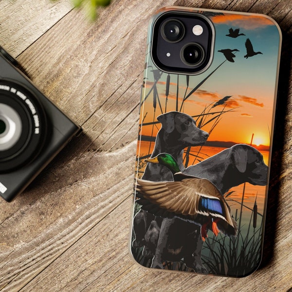 Duck Hunting Gifts Men, Mallard iPhone Tough Case, Flying Mallard iPhone Case, Duck iPhone Case, Waterfowl Gifts, Duck Hunter iPhone Case