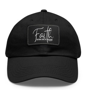 Christian Faith Hat, Christian Gift ideas, Nothing Shall Be Impossible Scripture Gift, Jesus Hat For Men, Jesus Hat for Women, Christian Cap