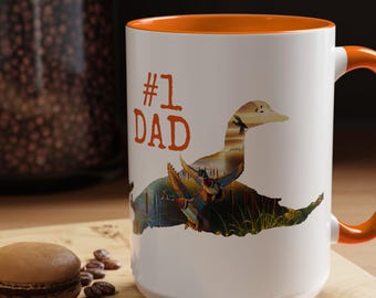 Taza de regalo para papá, Taza de café para papá con diseño de labrador retriever, Taza de café para papá cazador de patos, Taza para papá con diseño de labrador, Regalos para papá cazador de patos, Taza de 444 ml (15 oz) para el mejor papá